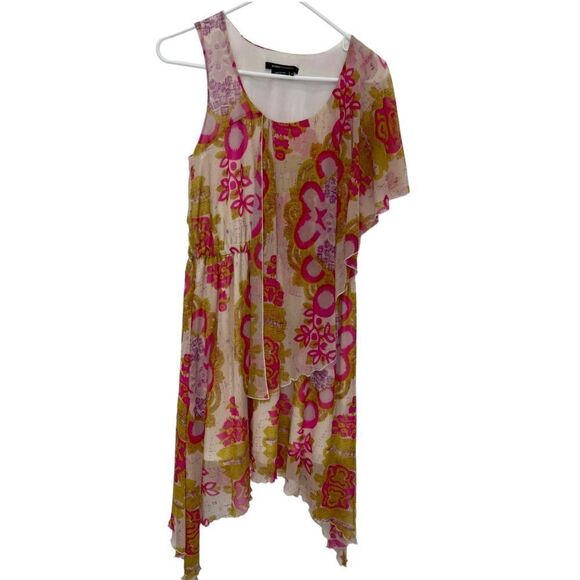 NEW BCBGMaxAzria Asymmetrical Hem Floral Dress.Size XS - Picture 6 of 16